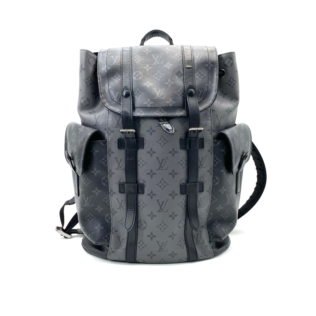 95新 LouisVuitton/路易威登 黑武士Christopher双肩包 尺寸38/44
