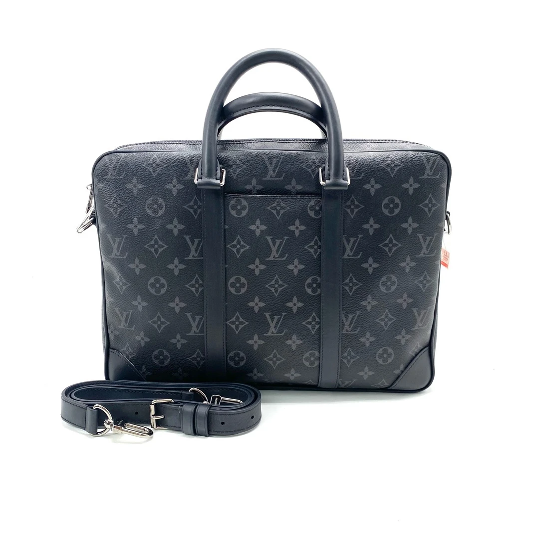 99新 LouisVuitton/路易威登 新款黑老花手提公文包 尺寸36/27