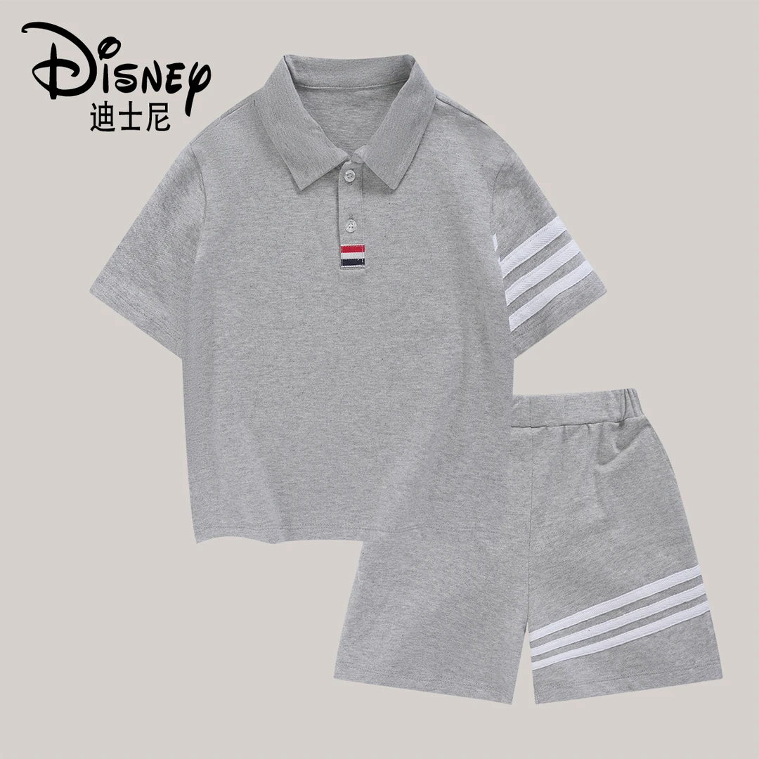 Disney/迪士尼夏季百搭儿童时尚短袖套装EDTZ88809