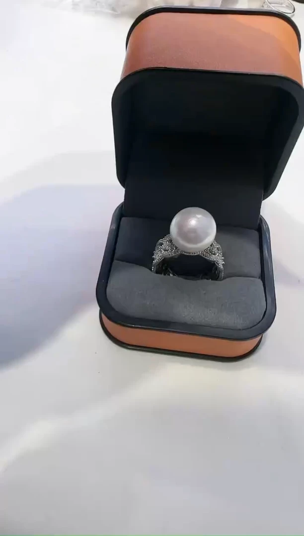 【闪购商品】淡水珍珠戒指银S925镶嵌天然淡水珍珠戒指A