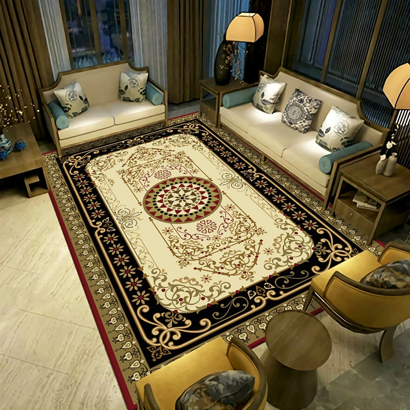 仿羊绒古风客厅卧室沙发地毯高档书房轻奢家用欧式地垫[西藏包邮】