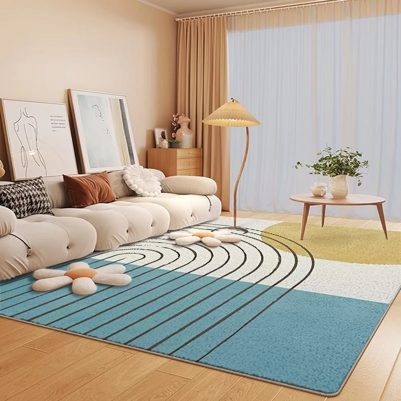 仿羊绒加厚地毯客厅卧室床边垫简约家用榻榻米大面积定制新疆包邮
