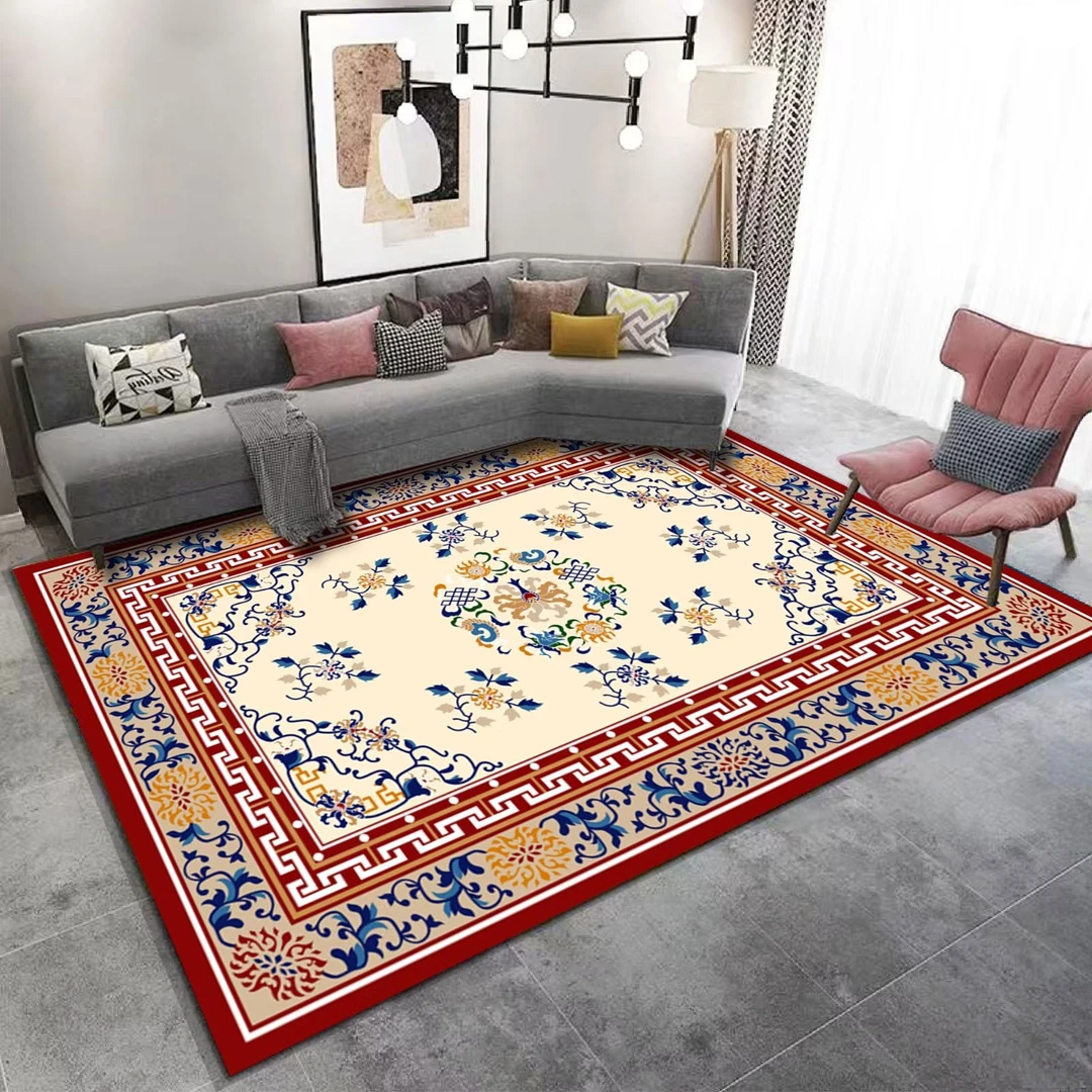 美式客厅地毯地垫卧室满铺房间家用床边毯耐脏欧式沙发茶几垫定制