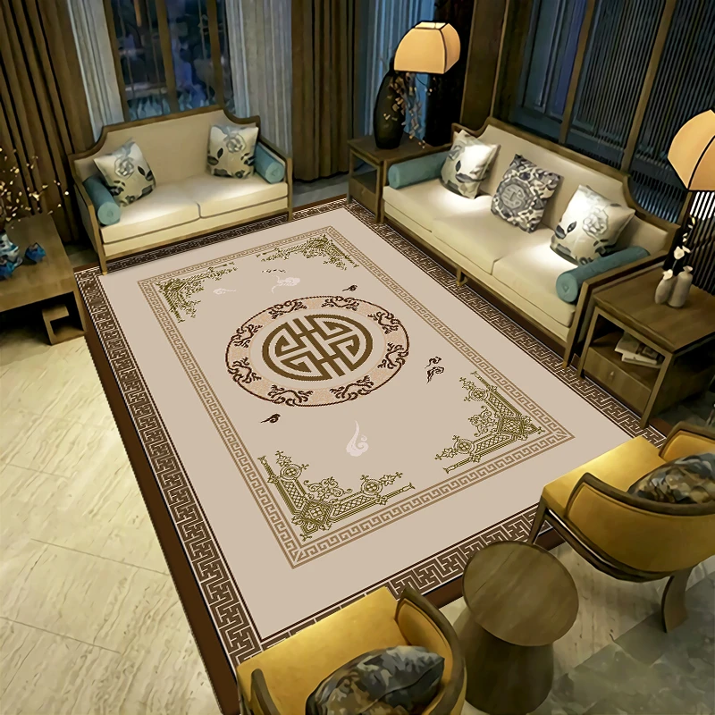 [全藏包邮]客厅大地毯新中式藏式茶几垫地毯书房家用地毯床边毯