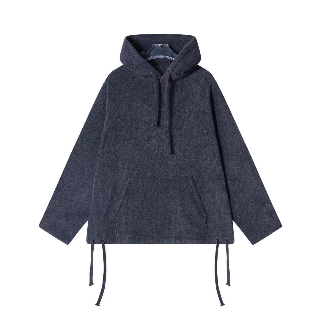 款抽绳设计纯色绒面套头圆领百搭校园风长袖时尚WY465