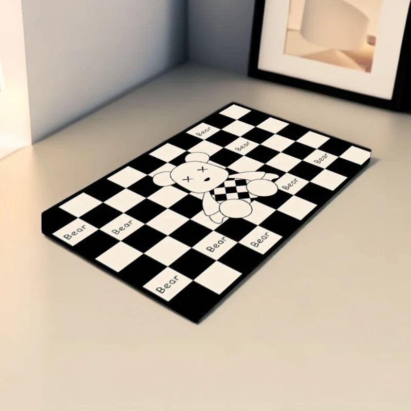 硅藻泥吸水地垫简约高级感卫生间耐脏入户门高档地垫地毯门垫爆款