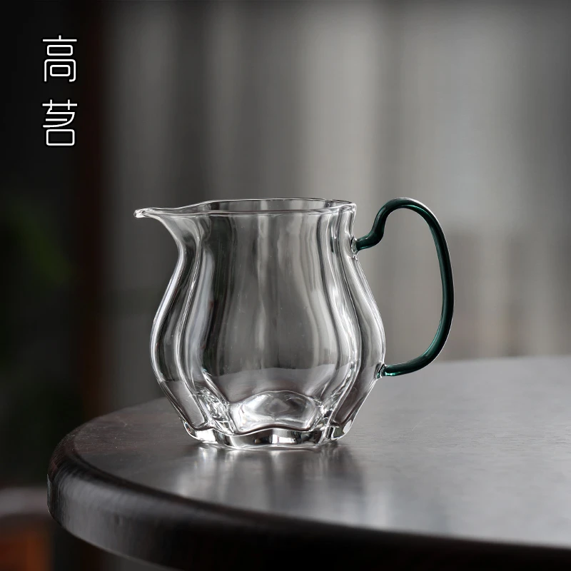 日式玻璃公道杯小号200ml匀杯日本茶道茶海功夫茶公杯加厚分茶器