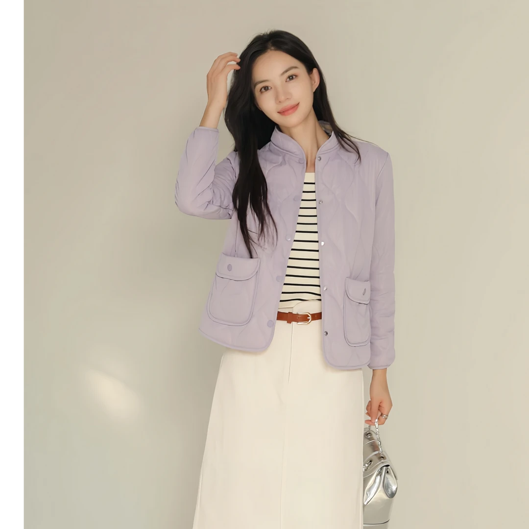 高级感可拆卸连帽防风保暖棉外套女2024冬新款潮流百搭上衣24013