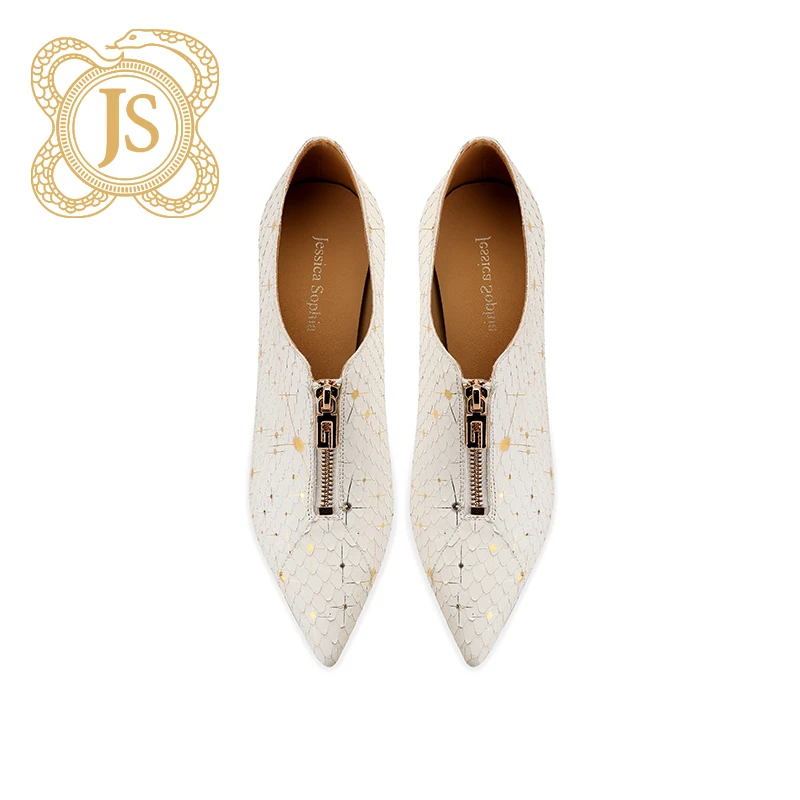 已开价，SA166-S607白色配金宴会深口单鞋气质名媛女神