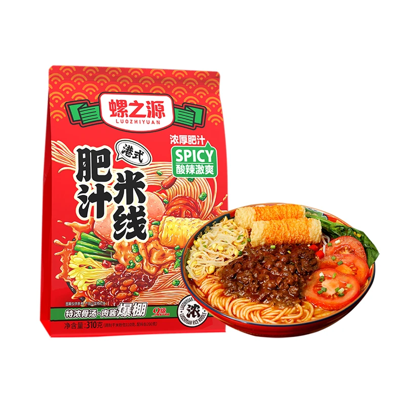 螺之源肥汁米线310克*8包送元元会肥汁螺蛳粉310克*1包港式酸辣