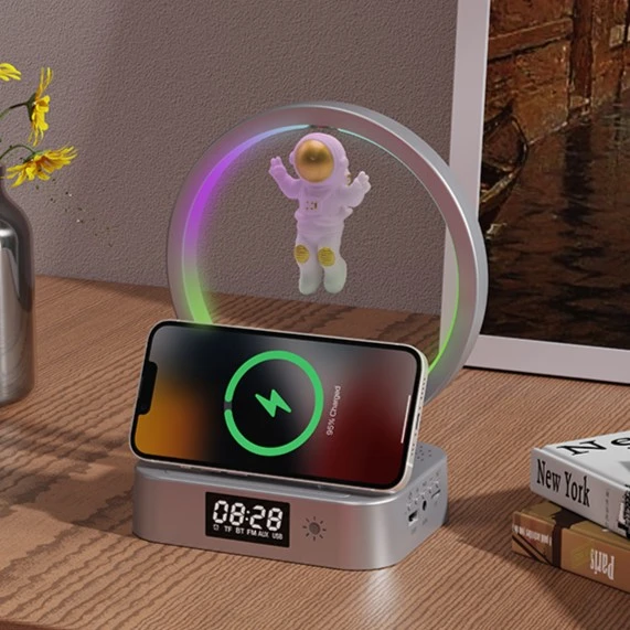 多功能蓝牙音箱无线充电音响磁悬浮低音炮闹钟高音质男生生日礼物