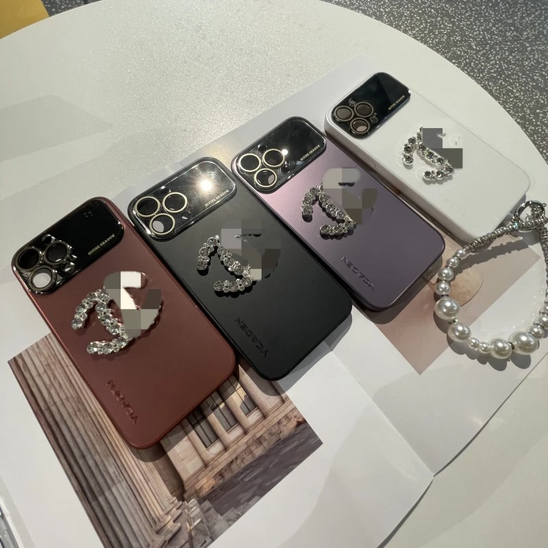 欧美个性闪钻小香全包镜头膜iPhone14promax苹果15/13pro手机壳12