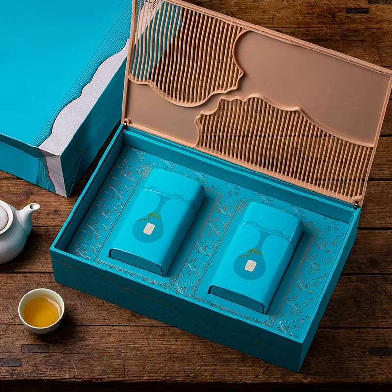 一曲河山猴魁2024年高端茶叶礼盒装绿茶新茶送礼送人伴手礼礼物