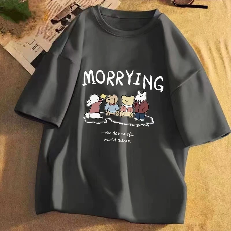 多巴胺儿童短袖t恤夏装糖果色纯棉夏季短袖