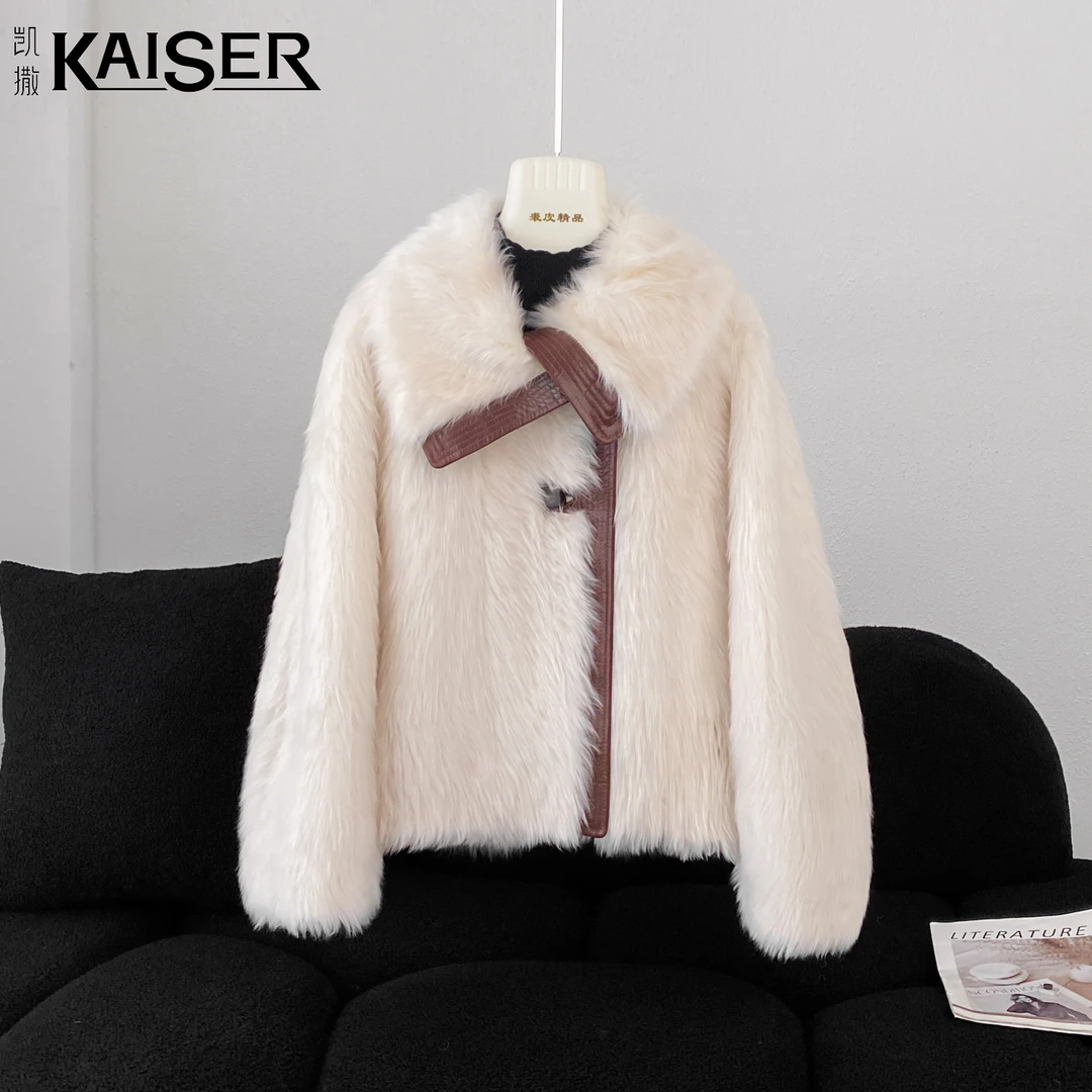 KAISER/凯撒3R3943托斯卡纳皮毛一体 冬季时尚简约气质保暖外套
