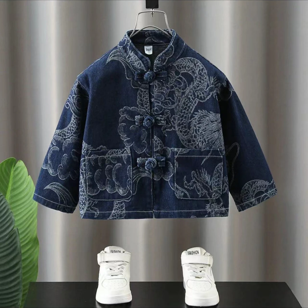 中国风牛仔外套