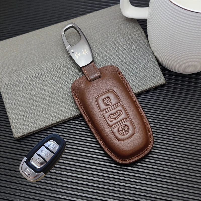 适用一汽红旗H7钥匙套Ehs3专用壳Eqm5高档扣汽车钥匙包车内装饰用