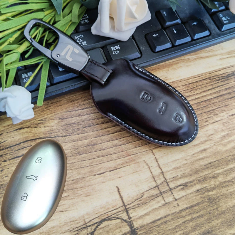 适用23款上汽飞凡R7钥匙套包新能源汽车用钥匙包扣真皮遥控保护套