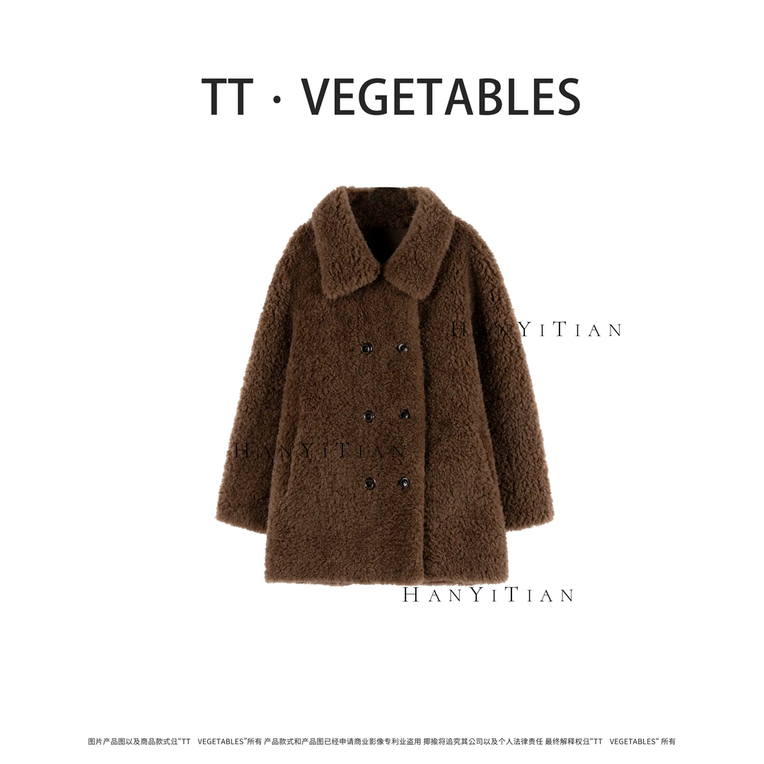 北陌 澳洲美利奴羊毛 气质时尚设计感休闲秋季宽松毛毛外套923780