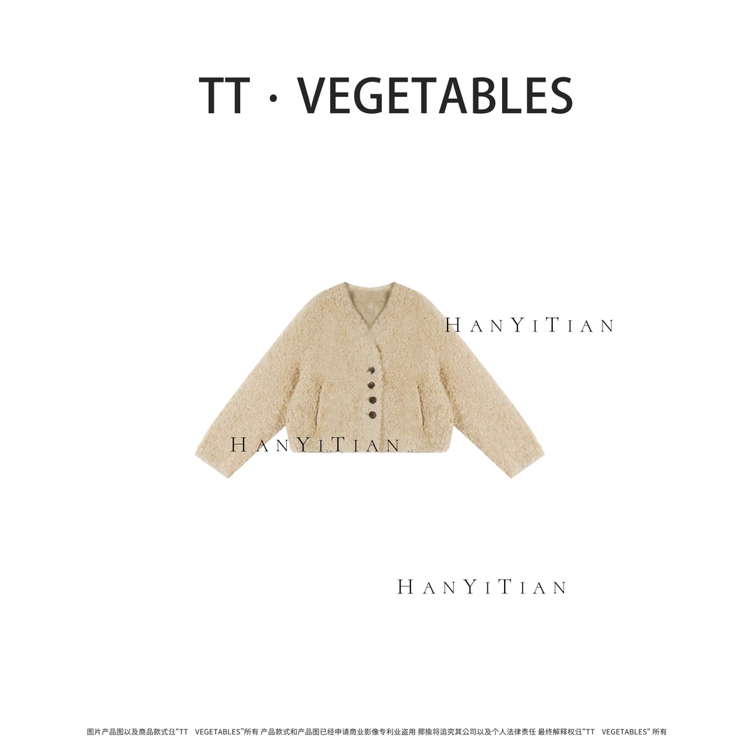 愉快 气质时尚设计感休闲秋季宽松毛毛外套923927