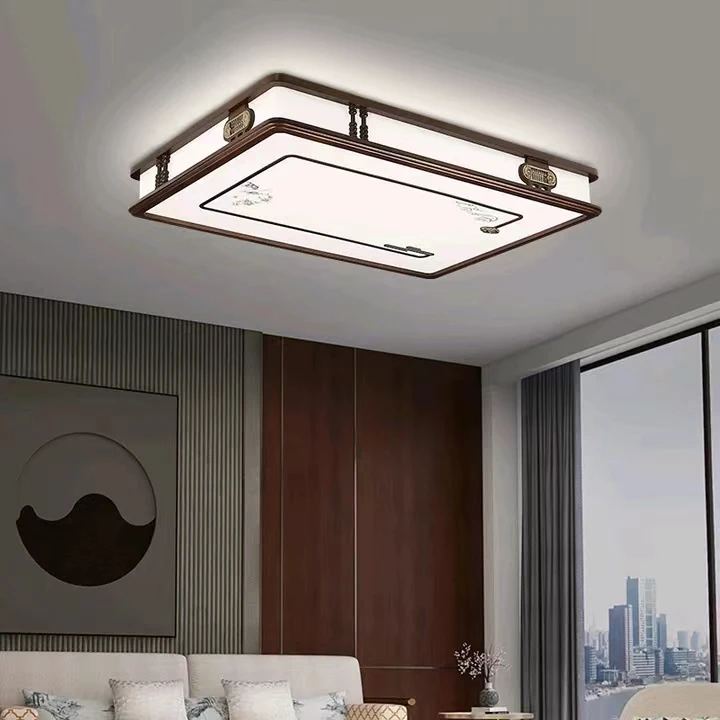 家用吸顶灯家用吸顶灯新中式餐厅书房简约大气护眼三色可调