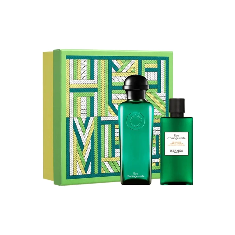 【法国直邮】爱马仕橘绿之泉套装古龙水香水100ml+沐浴露80ml
