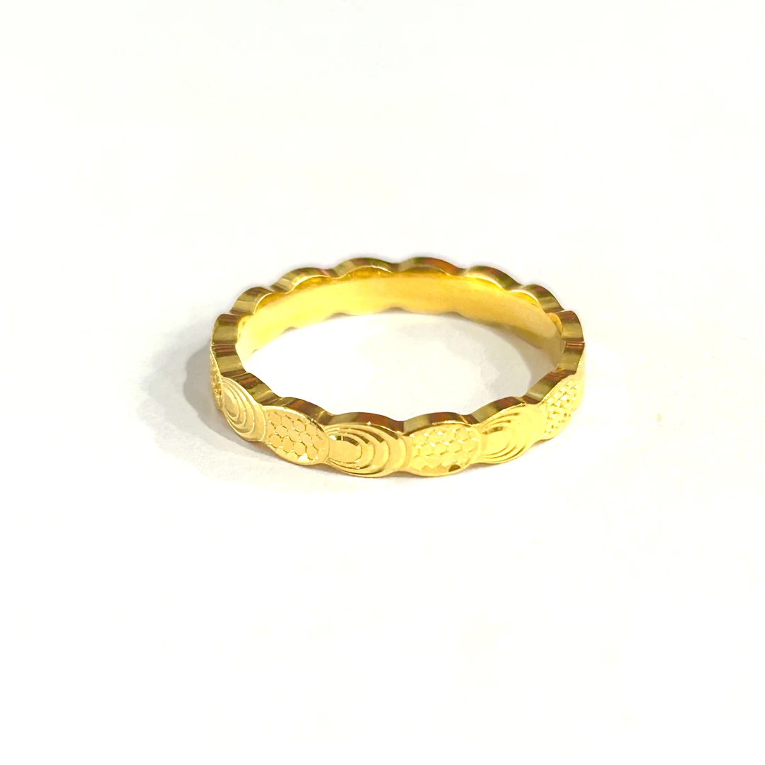 足银戒指 【灵灵】鱼鳞亮片闭口戒指