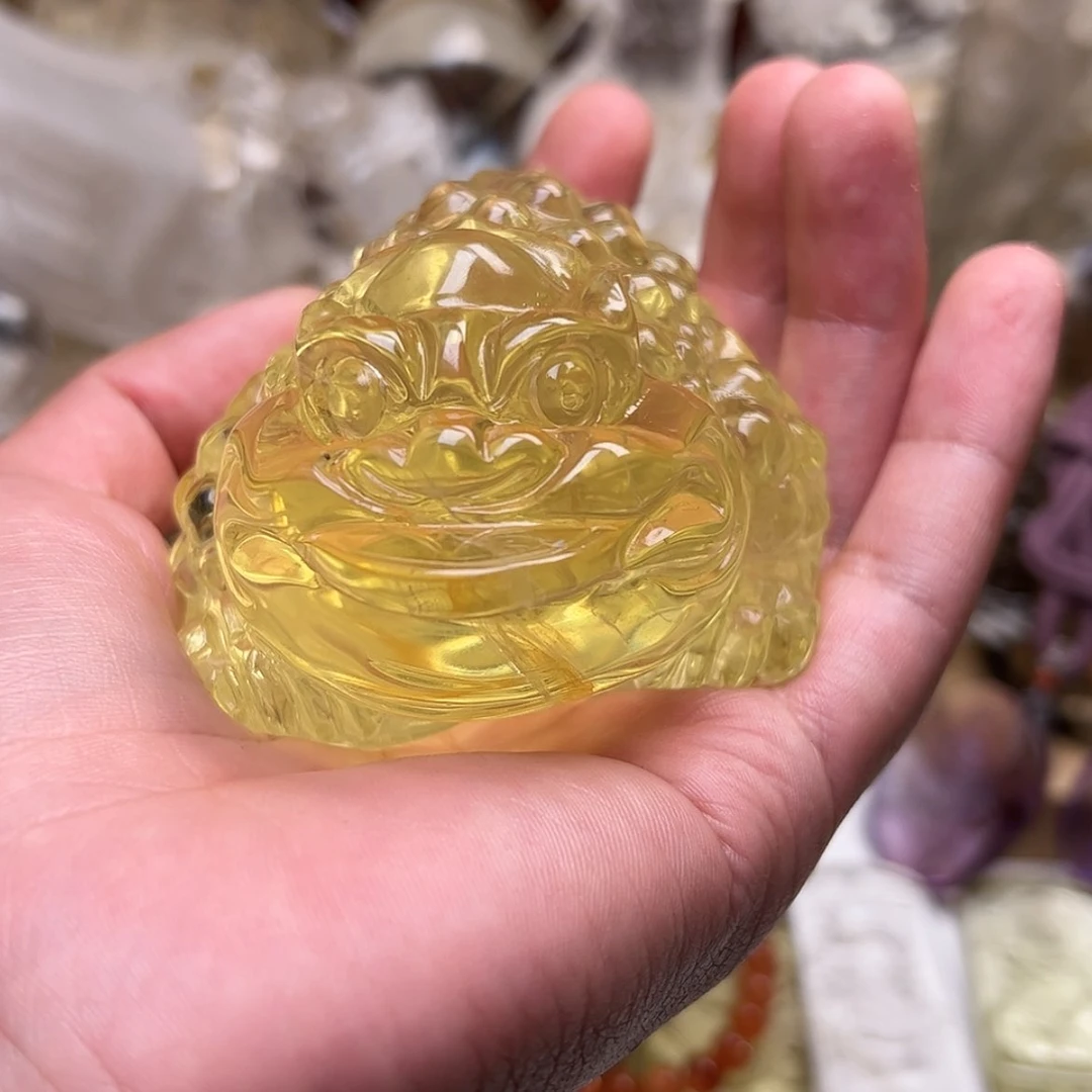 【闪购商品】黄晶金蟾未镶嵌我**姐