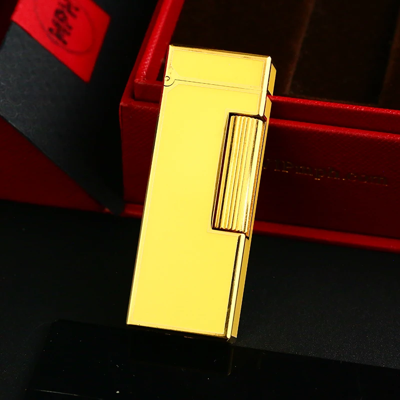 d家充气打火机黄色漆面常规款男士高档