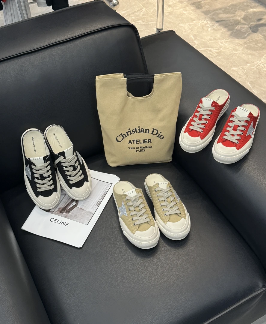 MU.幕-复古圆头透气星星小脏鞋包头系带休闲鞋MU2683-1