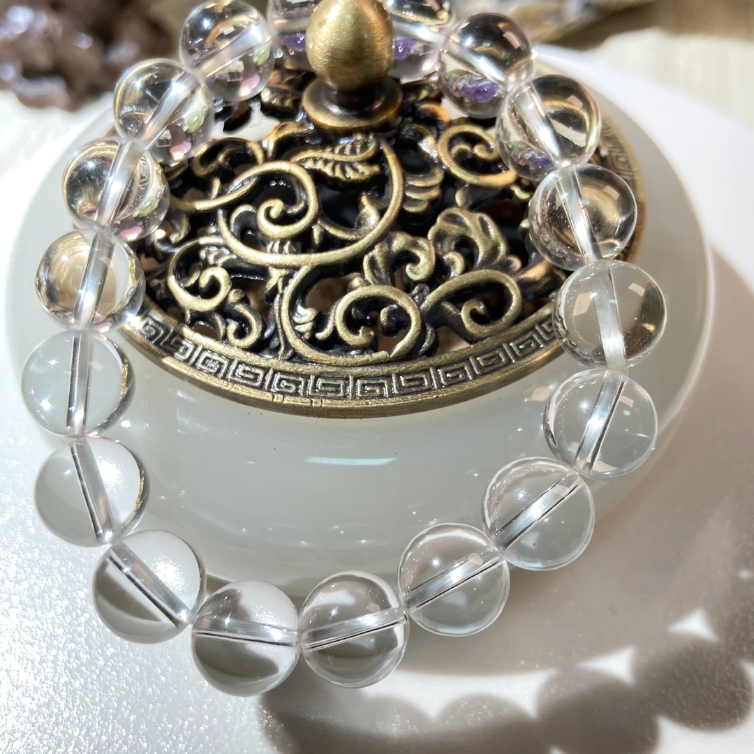 新粉福利白水晶单圈手链8mm消磁专用