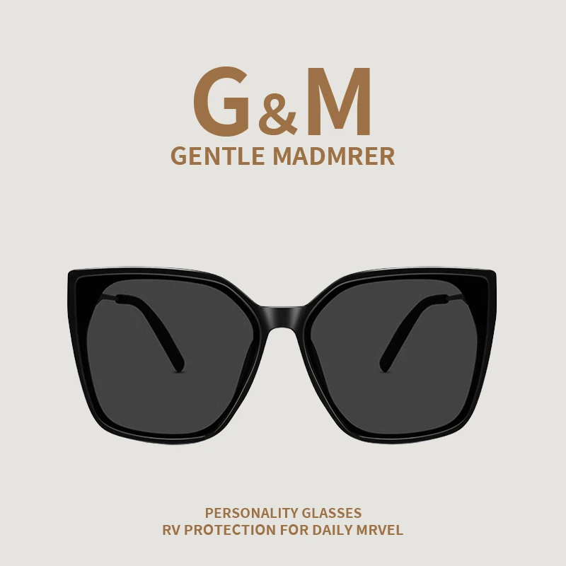 韩国GENTLE MADMRER大框墨镜女大脸显瘦高级果绿太阳眼镜防紫外线