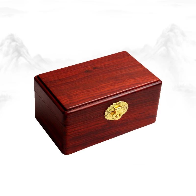 HHL实木22公分榫卯原木无漆首饰盒