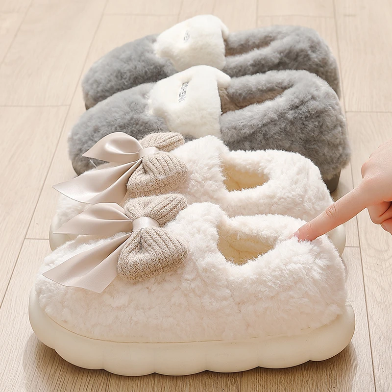 棉拖鞋女冬季2024新款室内家居保暖厚底毛绒包跟月子鞋棉鞋女外穿