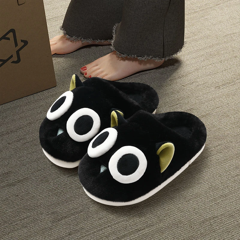 棉拖鞋女士2024新款秋冬季可爱室内家居用保暖毛毛绒厚底棉拖冬天