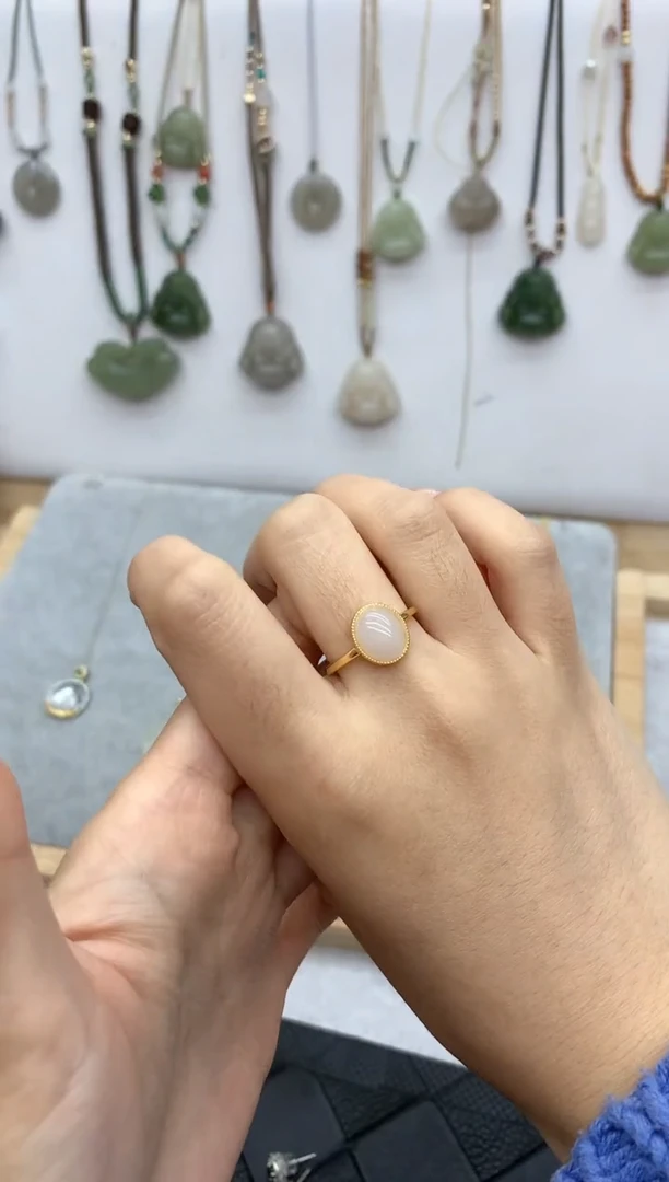 【闪购商品】和田玉戒指未镶嵌戒指4