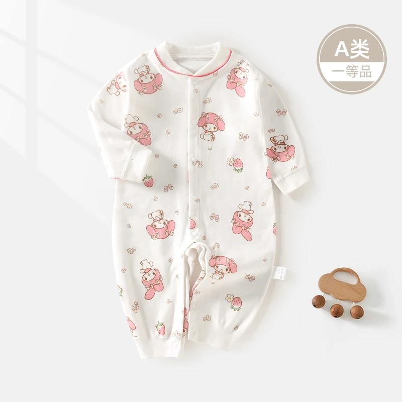 婴儿连体衣新生儿衣服宝宝哈衣幼儿纯棉长袖春秋季宝宝外出爬服