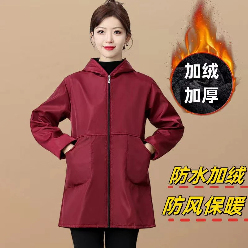 小个子女士防水防油罩衣时尚耐脏工作服秋冬防污厨房罩衣韩版修身