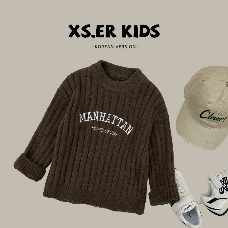 【小首尔】现货-qc8秋季儿童韩版针织毛衣男童上衣stc0001