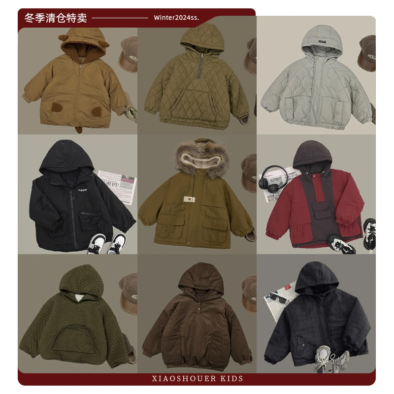 【小首尔】原版清版-冬季特卖-男童韩版洋气棉服百搭加厚保暖棉衣