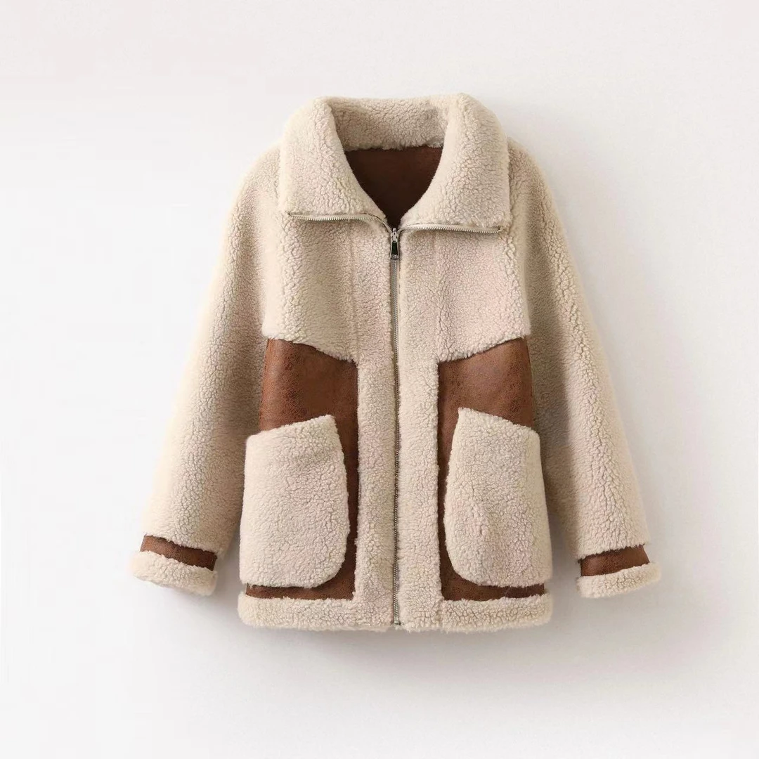 2024新款时尚双面穿秋冬厚外套