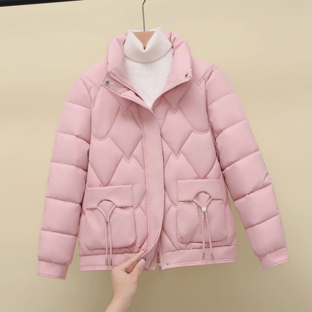 2024冬季新款棉服女加厚小个子保暖棉衣时尚棉袄韩版短款外套反季