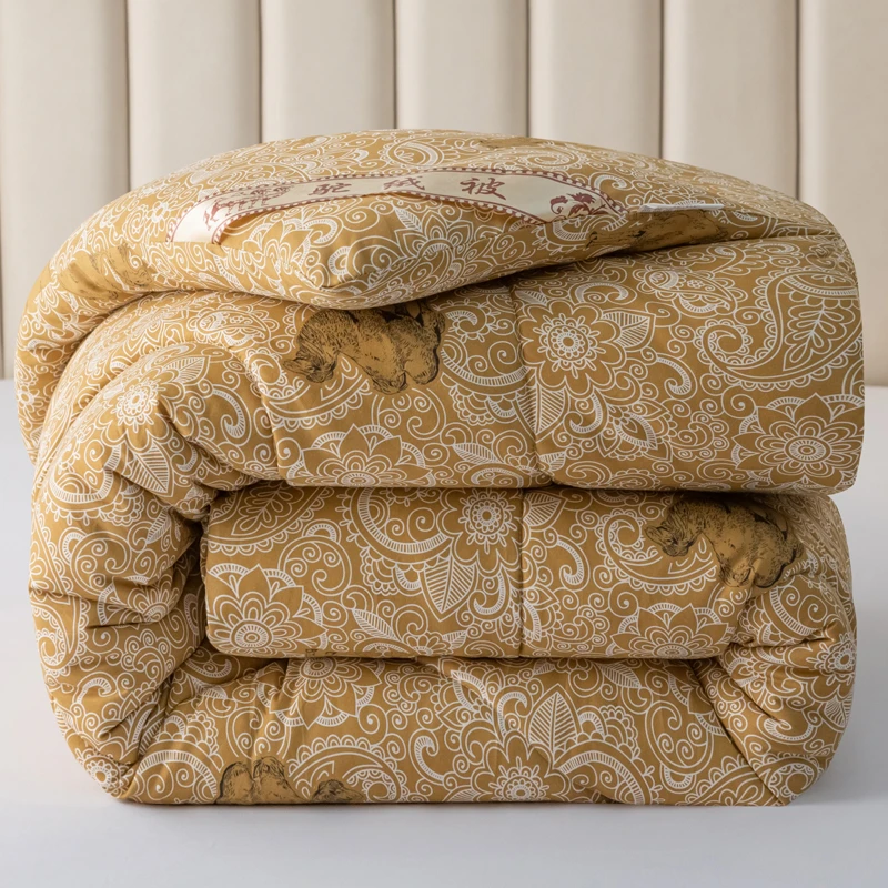 驼毛被子加厚冬被保暖驼绒被单双人棉被春秋被芯褥子学生宿舍被子