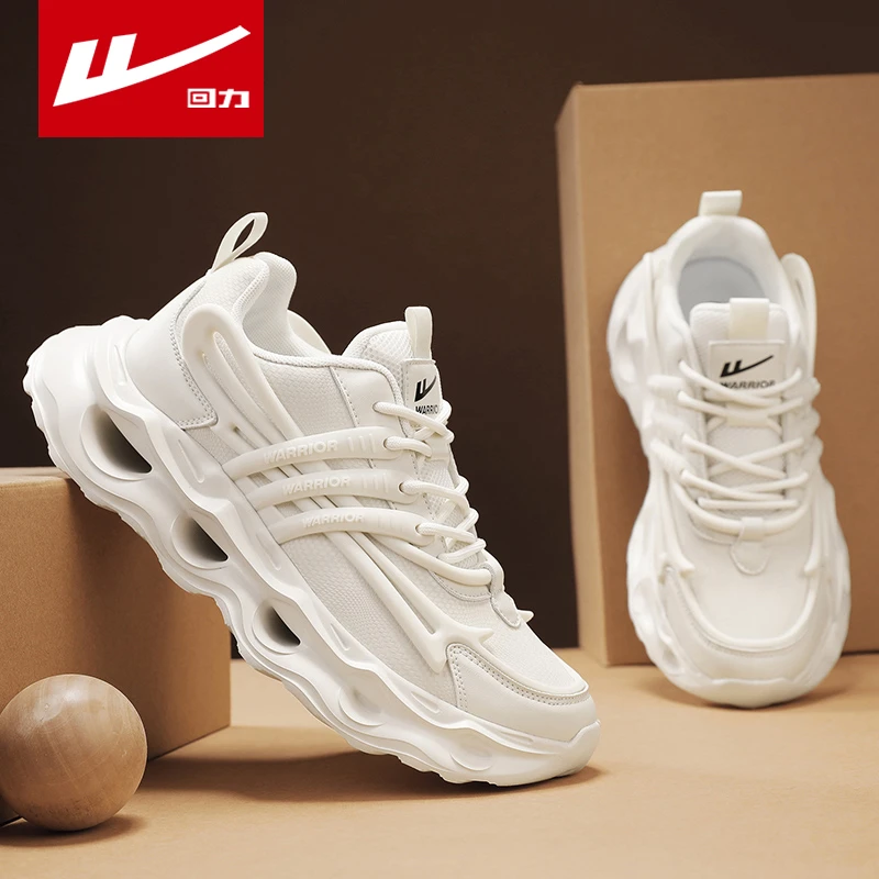 回力男鞋老爹鞋子男款春季新款软底黑武士轻便减震跑步国潮运动鞋
