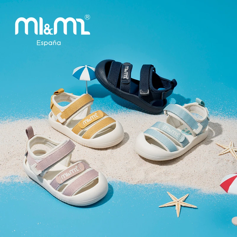 【专柜款】M1&M2马卡龙机能夏季小童凉鞋沙滩包头爆款运动鞋速干鞋