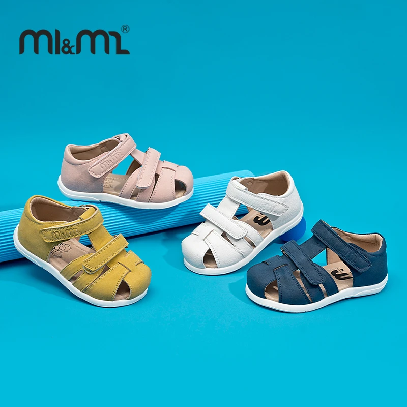 M1&M2高端质感凉鞋男童女童夏季时尚软底透气运动鞋镂空防滑舒适