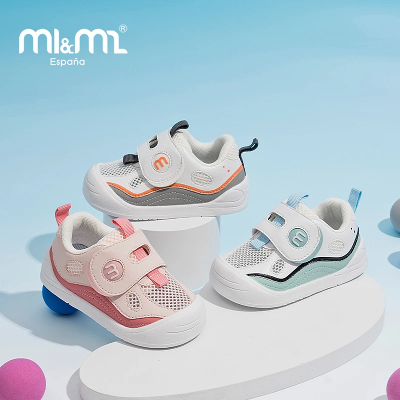 M1&M2夏季男童女童2023新款机能鞋学步鞋网面软底透气步前鞋小童