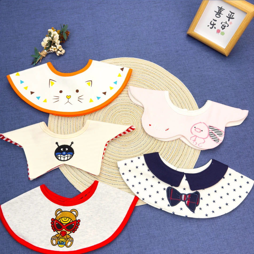 【造型款】婴儿童纯棉新生儿围嘴不防水口水巾宝宝纱布夏季薄款围兜