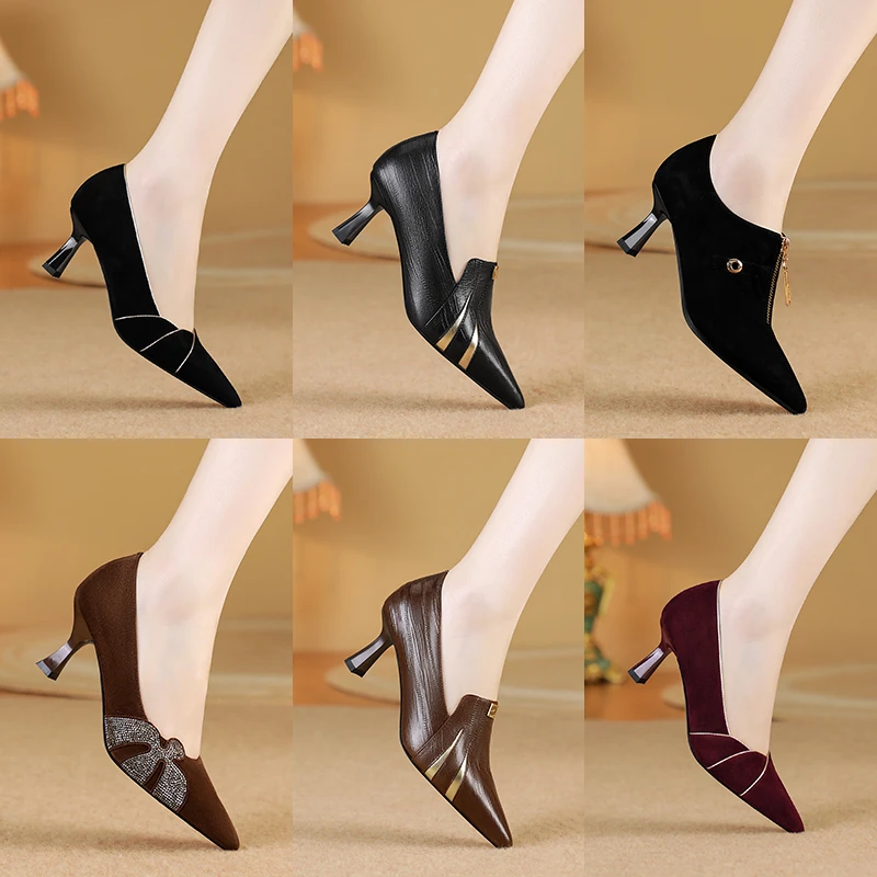 【001-100】编号发货高端孤品真皮女鞋品牌正品【1】