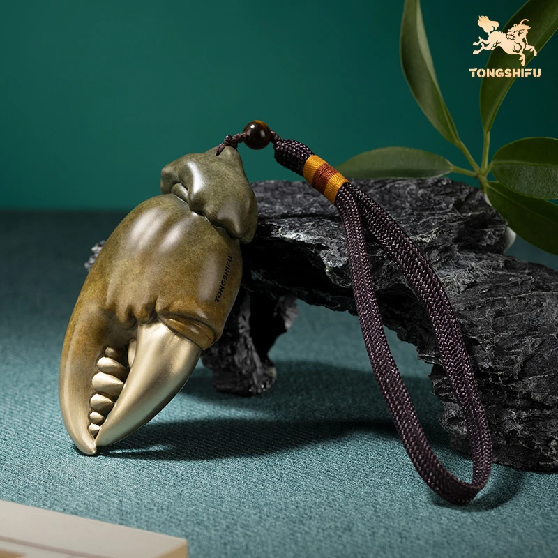 铜师傅摆件《手中有钱》250g×1个客厅桌面铜摆件 家居工艺品手把件